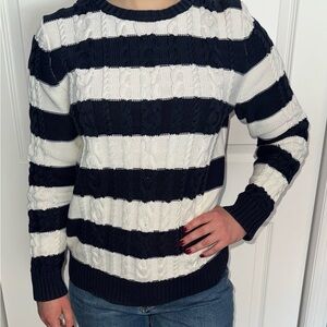 L.L. Bean Navy Knit Sweater